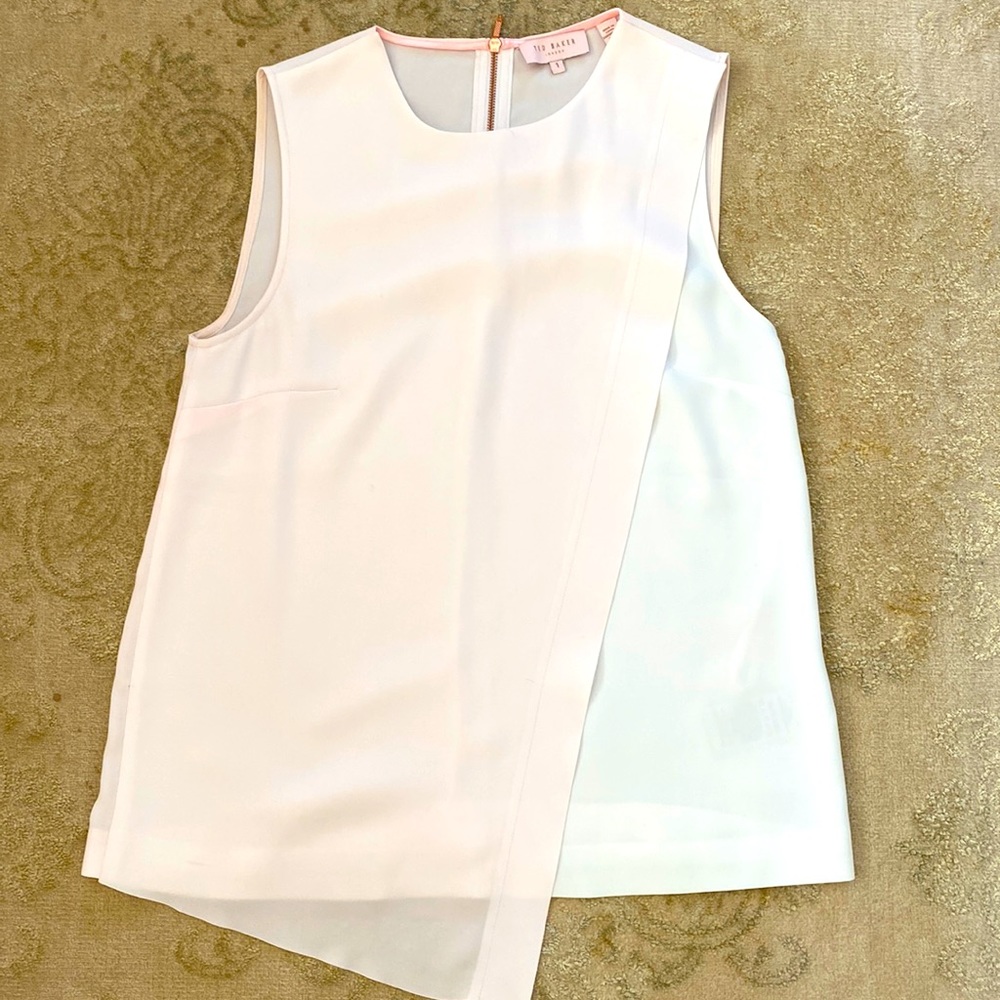 Ted Baker asymmetrical sleeveless blouse